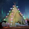 Tipi Zelt 120x120x160cm Spielzelt mit Filzkugel Indoor Spielhaus Mehrere Farben Segeltuch Tipizelt Lesezelt&Spielzimmer Kinderzelt (Grün)
