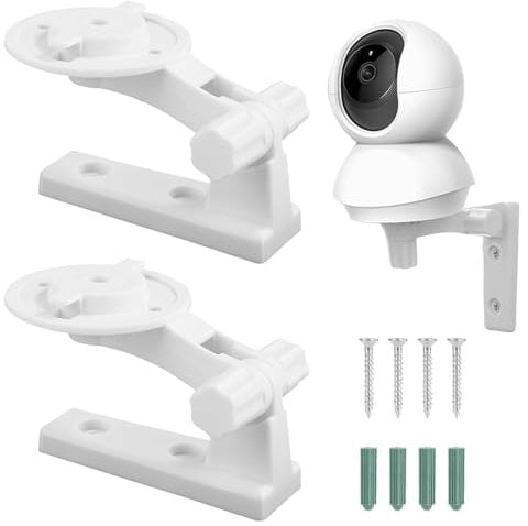 2 Stück Kamera Wandhalterung Halterung, Wandhalterung,Wandhalterung Halterung Kompatibel,Für Tapo C220,Reolink E1,Pro Reolink E1,Tapo C225,Einstellbarem Winkel 180 Grad Drehung