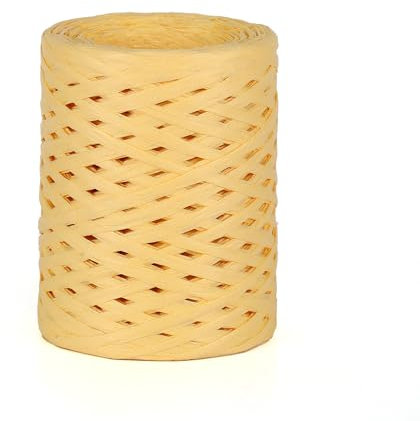 Cuerda Rafia Natural 100m Cinta Rafia Natural, Cuerda De Papel Rafia, Cuerda Rafia Marron, Hilo De Rafia, Cuerda De Rafia Bobina, Para Envoltura De Regalos, Artesanía, Decoración, Tejido, Floristería