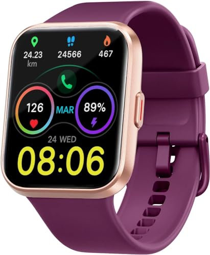 Smartwatch Donna Orologio Fitness 1,69 Schermo, Smart Watch Cardiofrequenzimetro SpO2 Contapassi Sonno Stress, Fitness Tracker Quadrante Personalizzato Notifiche Messaggi Sportivo Activity Tracker