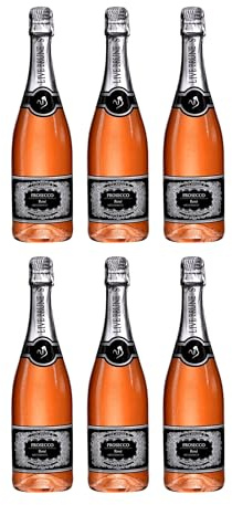 Cantine Maschio Live Brune S Rosé Millesimato Extra Dry Schaumwein DOC extra trocken Roséwein Italien inkl. FeinWert E-Book (6 x 0.75 l)