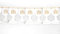 Girlande Banner Kelch 17x300cm Wimpelkette Papier IHS Deko Taufe Erstkommunion Kirche Religion