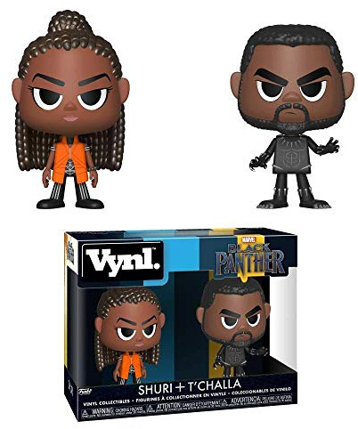 Funko VYNL 4 Inch 2-Pack: Marvel: Black Panther: Black Panther & Shuri