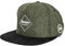 Blackskies® Rhea Snapback Cap | Damen Herren Premium Baseball Mütze Kappe Skater Basecap Herringbone Wolle - Grün Schwarz