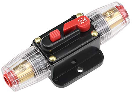 sourcing map Même boîtier Porte fusible Coupe-Circuit Ligne Automobile Remplacement véhicule 30A