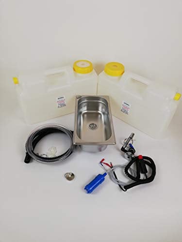 12V Küchenblock Wasseranlage Bausatz 325x176x100mm Technikset Campingküche T4 T5 T6 Reisemobil Wohnmobil Caravan (ad-ideen)