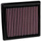 K&N Tauschluftfilter kompatibel mit Toyota Corolla E210/C-HR 2.0 Hybrid & Yaris IV 1.5 Hybrid 2020- & Lexus UX250h 2.0 2019- (33-3154)