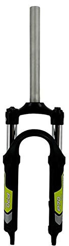 TOMYEUS Fourche de Suspension Vélo VTT 20 Pouces, Alliage D'aluminium Mécanique Fourche D'amortisseur Frein À Disque Voyage 80mm (Couleur : Green, Size : 20 inch)