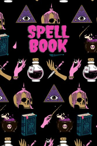 Spell book- 6x9 250 page blank lined paper journal or notebook