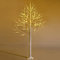 COSTWAY 180cm LED Lichterbaum, Birkenbaum mit warmweißen LED-Leuchten, künstlicher Weihnachtsbaum, Tannenbaum, Christbaum, Kunstbaum, Dekobaum