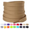Olukssck Lacci Scarpe Piatti Colorati, [2 Paia] Stringhe Scarpe Resistenti Lacci da Ricambio per Scarpe Sportive, Scarponcini, per Adulti e Bambini - Larghezza 10 mm, Cachi, 100cm