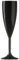 We Can Source It Ltd - Black Polycarbonate Champagne Flutes - Virtually Unbreakable - Pack of 12
