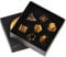 KYEYGWO Tigerauge Kristall Polyedrische Würfel Set, 7pcs Reiki Heilung Stein Polyedrischer Spielwürfel für Dungeons und Dragons RPG DND Dice Tischkartenspiele Brettspielwürfel