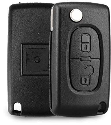 2 Tasten Schlüsselgehäuse Kompatibel CE0536 Klappschlüssel für Citroen C2 C3 C4 C5