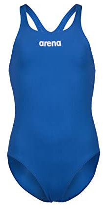 Arena Swim Pro Back Solid Bañador de Una Pieza para Niña, Bañador de Secado Rápido, Bañador Deportivo de Tejido Arena MaxLife Eco con Resistencia al Cloro y Protección UV UPF 50+