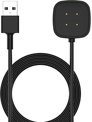 Disscool Ersatz-Ladekabel, kompatibel mit Fitbit-Versa-4/Versa 3, magnetisches Ladegerät, Ständer für Männer und Frauen, kompatibel mit Fitbit-Sense 2 (1 m)