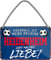 WOGEKA ART Retro Blechschild - Heidenheim ist meine Liebe - Fußball - Lustiger Spruch als Geschenkidee zu Geburtstag Weihnachten Deko 18x12 cm Vintage Schild Hängeschild Metallschild HS994