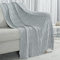 Carriediosa Cable Knit Throw Blanket Soft Textured Lightweight Farmhouse Decorative Throws Summer Knitted Woven Chenille Blankets for Couch Chair Bed Sofa, 50 X 60 Light Grey
