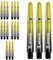 RUTHLESS Deflectagrip Polycarbonat-Dart-Schäfte, langlebige Schäfte mit Federn in Tweenie-Länge, 40 mm, Schwarz und Gelb, 5 Sets (5XS1591)