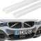 RECAMBO Kühler Grill Einsatz, Frontgrill Zierleisten Streifen, Grill V Streben | Kompatibel mit BMW 5er F07 F10 F11 2011-2016 F18 X1 F48 X2 F39 | Weiß