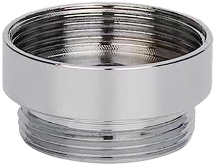 XNTONG Adattatore Rubinetto, Raccordo per Rubinetto in Ottone Cromato, Aeratore Rubinetto da 24mm Femmina a 22mm Maschio, per Aeratore Rubinetto Cucina e Bagno (F24-M22)