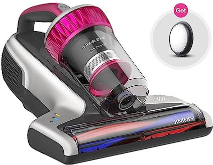 Jimmy WB73 Portable Vacuum Cleaner, Anti-allergen Powerful Handheld Mattress Vacuum with UV & Ultrasonic, 420W Strong Suction, Intelligent Dust Recognition, Remove Pet Hair (2023 Version)