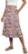 Witsmile Fließender Rock, Midi-Länge, elastisch, hohe Taille, A-Linien-Rock mit Taschen, Bohemia für Damen, 2024, trendig (S-2XL), B 02-bright Pink Flo, X-Groß