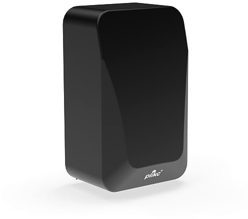 plikc Asciugamani Elettrico Serie Professionale con Lampada UVC, Filtro HEPA, Aria Calda Oppure Fredda, eoloPro UV (Nero)