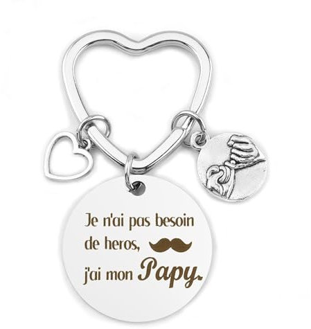 Cadeau Grand Pere Papy Cadeau Fete Des Grands Peres Porte Clé Cadeaux Papi Anniversaire Papy Idee Cadeaux Papy Anniversaire Fête des Grand Pères Noel Saint Valentin Eid Pâques Original