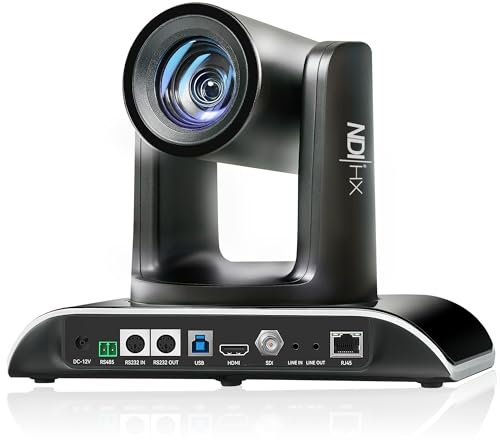 Tenveo PTZ Kamera NDI 30X Optischer Zoom konferenzkamera 1080P 60FPS mit HDMI/SDI/RJ45/USB Ausgang Unterstützt Netzwerk Streaming Funktioniert mit Zoom Skype Teams für Kirche/Großveranstaltung/Meeting