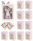 Leisofter Gift Bag con Finestra Trasparente Bouquet Sacchetti Regalo con Maniglia Graduation Sacchetti di Carta Sacchetti di Fiore per Festa della Mamma Graduation Wedding, 10Pz
