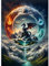 TOSTOG 5D Diamond Painting für Erwachsene,Drachen Diamant Painting Kits Bilder,Diamant Malerei DIY Diamond Painting Bilder Set 30x40cm für Wanddekor