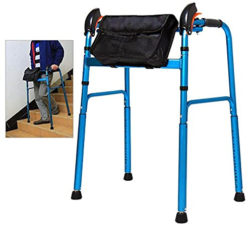 Erwachsene ältere Gehhilfen für Treppen Indoor Outdoor Einstellbare Leichte Tragbare Faltung, Mobilitätshilfe für Handicap