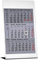 Güss 3-Monatstisch Tischaufstell-kalender Edelstahl