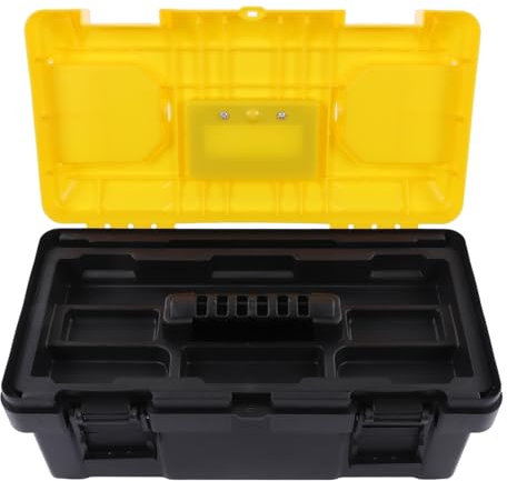 Tool Box, Tool Storage Box, Tool Box, Small Item Storage, Plastic, Portable Tool Box, Multi-Function, Screwdriver, Wrench, Drill Bit Storage, for Craftsmen, Electricians, (17in)