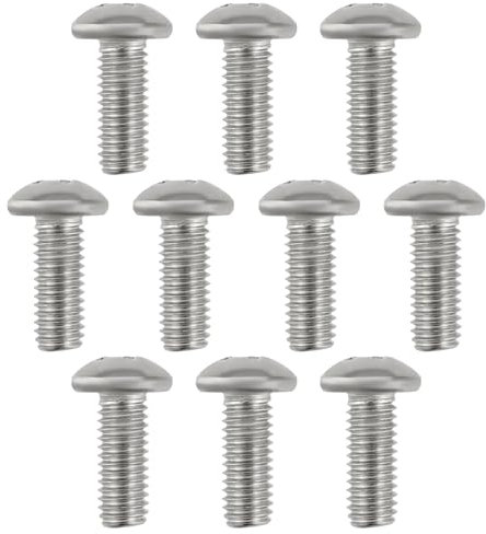 eMagTech 10 Stück Kreuzschlitz-Maschinenschrauben mit Linsenkopf 3/16 Zoll UNF-Gewinde 1/2 Zoll Länge Linsenkopf-Schlitzschrauben aus Edelstahl 304 für Holzbearbeitung Bürogeräte Elektronik