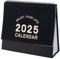 PLIGREAT Kleiner Tischkalender 2025 17,5x16 cm Stehender 2025 Tischkalender Schwarz Stehender Flip Desktop-Kalender für Home Office Schulbedarf Monatlicher Flip Desktop-Kalender mit To-Do-Liste