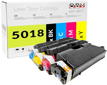 OBV Kompatibel PK-5018 4X Toner für Utax / Triumph-Adler P-C3562DN P-C3562FDN P-C3562i MFP P-C3566i MFP - schwarz, Cyan, Magenta, gelb