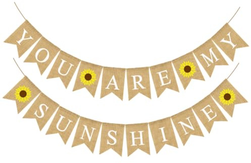 Abaodam Geburtstags wimpelkette aus Jute Party deko für Jungen und Mädchen Wandbanner mit Fröhlichem Schriftzug Wiederverwendbar Geeignet für Innen Außendekoration