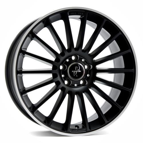 KESKIN KT15 MATT BLACK LIP POLISH 9,5x18 ET30 5.00x5x112 Hub Hole 66.60 mm - Alu felgen