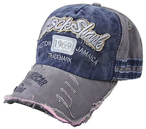 JIAHG Retro Baseball Cap Verstellbar Snapback Baseball Mütze Baseball Kappe für Damen Herren Baumwolle Hut Cap Unisex Sommerhut Sonnenhut für Sport Reise Outdoor Freizeit