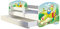 Kinderbett Jugendbett mit einer Schublade und Matratze Weiß ACMA II 140 160 180 40 Design (180x80 cm + Bettkasten, 29 Flugzeug)