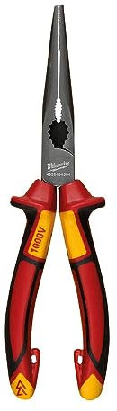 Milwaukee VDE Long Round Nose Pliers 205mm