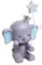 Elephant Cake Topper Resin Figurine Cute Elephant Shape Ornament Statue Theme Birthday Party Decorations, for Baby Shower Cake Topper Design Party Decorations Supplies