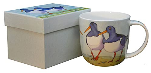Emma Ball OYSTERCATCHERS - Tazza in porcellana fine, 8,5 cm, 350 ml