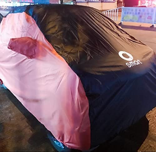 Vollgarage Autoplane Autoabdeckung FüR Smart Fortwo 451 oder Fortwo 453 Ganzgarage Auto Abdeckplane Mobile Garage Wasserdicht SchutzhüLle Abdeckung für Winter Sommer