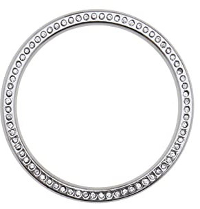 Create idea 42mm Watch Rahmen Ring Galaxy Watch 4 Anti Scratch Schutz Hülle Rahmen Schlaufe Klebe Cover Diamant Deko Uhr Zubehör Silber