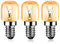 EXTRASTAR Ampoule Four 15W 300 Degres E14 Dimmable, Ampoule 15W Incandescence E14 T22, 112LM Blanc Chaud 2700K, pour E14 Petit Culot à Vis Pygmy Lamps Pour Micro-ondes, Four, Lampe à sel, Lot de 3