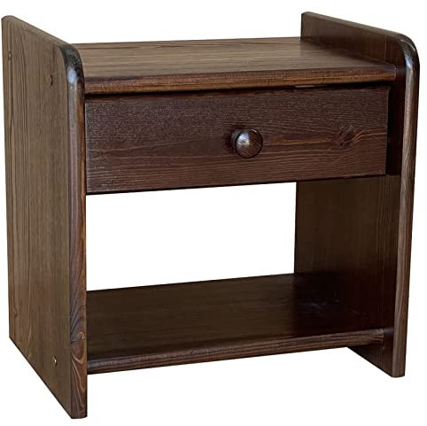 k koma Nachtkonsole Nachttisch Kiefer Holz -NEU Landhausstil MASSIVHOLZ (Nuss)