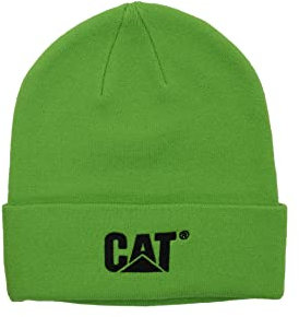 Caterpillar Herren Trademark Cuff Beanie-Mütze, Hi-Vis Grün, Einheitsgröße